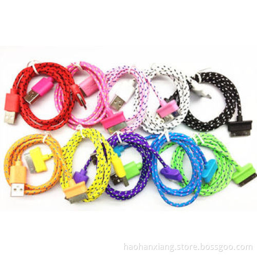 Fabric Braided USB 2.0 Data Cable for iPhone